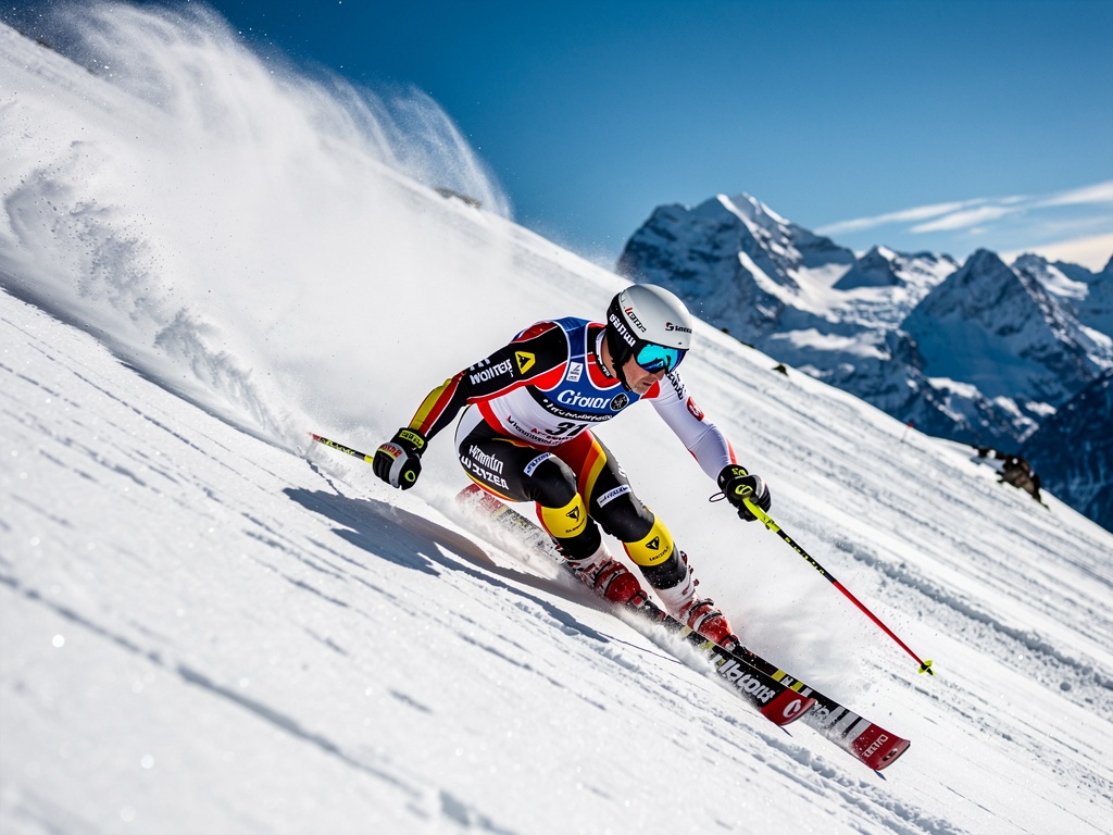 Downhill Skiing — speed and edge control on the mountain