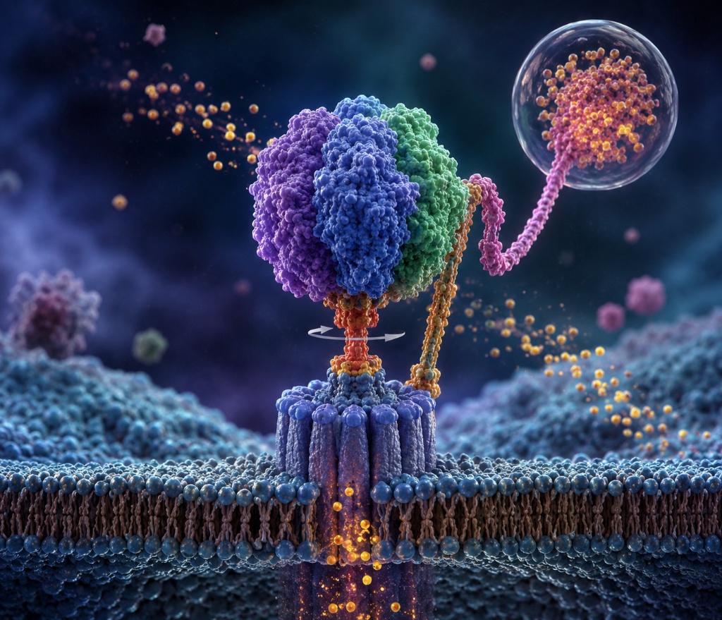 ATP Synthase rotary motor — proton-driven nanomotor